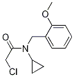 2-氯-N-环丙基-N-(2-甲氧基苄基)乙酰胺 结构式