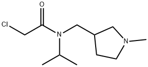 2-Chloro-N-isopropyl-N-(1-Methyl-pyrrolidin-3-ylMethyl)-acetaMide 结构式