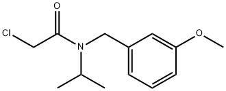 2-Chloro-N-isopropyl-N-(3-Methoxy-benzyl)-acetaMide 结构式