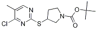 3-(4-Chloro-5-Methyl-pyriMidin-2-yl
sulfanyl)-pyrrolidine-1-carboxylic
acid tert-butyl ester 结构式