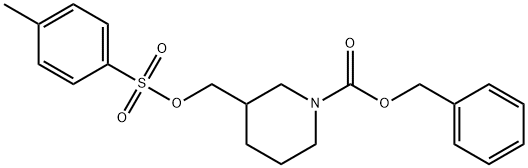 3-((甲苯磺酰氧基)甲基)哌啶-1-羧酸苄酯 结构式