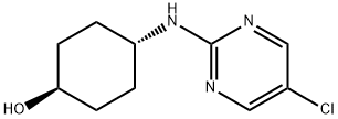 4-(5-氯-嘧啶-2-基氨基)-环己醇 结构式