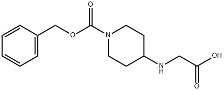4-(CarboxyMethyl-aMino)-piperidine-1-carboxylic acid benzyl ester 结构式