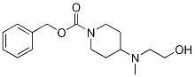 4-((2-羟乙基)(甲基)氨基)哌啶-1-羧酸苄酯 结构式