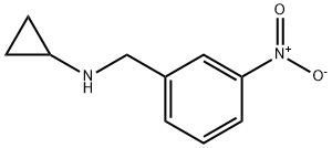 N-[(3-硝基苯基)甲基]环丙胺 结构式