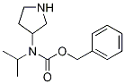 Isopropyl-pyrrolidin-3-yl-carbaMic acid benzyl ester 结构式