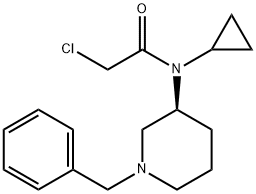 N-((S)-1-Benzyl-piperidin-3-yl)-2-chloro-N-cyclopropyl-acetaMide 结构式