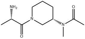 N-[(S)-1-((S)-2-AMino-propionyl)-piperidin-3-yl]-N-Methyl-acetaMide 结构式