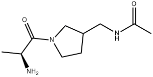 N-[1-((S)-2-AMino-propionyl)-pyrrolidin-3-ylMethyl]-acetaMide 结构式