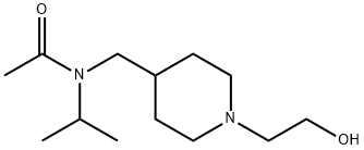 N-[1-(2-Hydroxy-ethyl)-piperidin-4-ylMethyl]-N-isopropyl-acetaMide 结构式