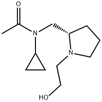 N-Cyclopropyl-N-[(S)-1-(2-hydroxy-ethyl)-pyrrolidin-2-ylMethyl]-acetaMide 结构式