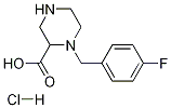 1-(4-氟-苄基)-哌嗪2-甲酸二盐酸盐盐酸盐 结构式