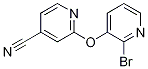 2-(2-溴-吡啶-3-基氧基)-异烟腈 结构式