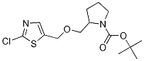 2-(2-Chloro-thiazol-5-ylmethoxymethyl)-pyrrolidine-1-carboxylic acid tert-butyl ester 结构式