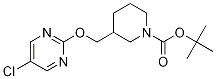 3-(5-氯嘧啶-2-基氧基甲基)-哌啶-1-羧酸叔丁基酯 结构式