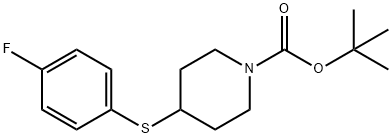 4-(4-氟-苯基硫烷基)-哌啶-1-羧酸叔丁基酯 结构式