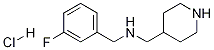 (3-氟-苄基)-哌啶-4-基甲基-胺盐酸盐 结构式