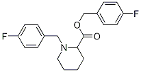 1-(4-氟-苄基)-哌啶-2-羧酸4-氟-苄基酯 结构式