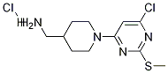 [1-(6-氯-2-甲硫基-嘧啶-4-基)-哌啶-4-基]-甲基-胺盐酸盐 结构式