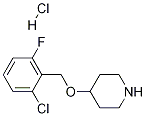 4-(2-氯-6-氟-苄氧基)-哌啶盐酸盐 结构式