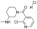(2-氯吡啶-3-基)-(3-甲氨基哌啶-1-基)-甲酮盐酸盐 结构式