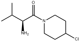 (S)-2-AMino-1-(4-chloro-piperidin-1-yl)-3-Methyl-butan-1-one 结构式