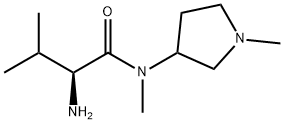 (S)-2-AMino-3,N-diMethyl-N-(1-Methyl-pyrrolidin-3-yl)-butyraMide 结构式