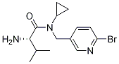 (S)-2-AMino-N-(6-broMo-pyridin-3-ylMethyl)-N-cyclopropyl-3-Methyl-butyraMide 结构式