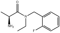 (S)-2-AMino-N-ethyl-N-(2-fluoro-benzyl)-propionaMide 结构式
