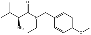 (S)-2-AMino-N-ethyl-N-(4-Methoxy-benzyl)-3-Methyl-butyraMide 结构式