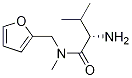 (S)-2-氨基-N-(呋喃-2-基甲基)-N,3-二甲基丁酰胺 结构式