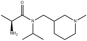 (S)-2-AMino-N-isopropyl-N-(1-Methyl-piperidin-3-ylMethyl)-propionaMide 结构式