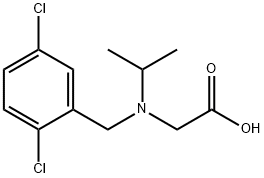 N-(2,5-二氯苄基)-N-异丙基甘氨酸 结构式