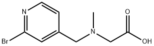 [(2-BroMo-pyridin-4-ylMethyl)-Methyl-aMino]-acetic acid 结构式