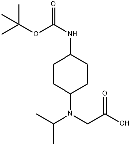 [(4-tert-ButoxycarbonylaMino-cyclohexyl)-isopropyl-aMino]-acetic acid 结构式