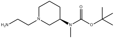 [(R)-1-(2-AMino-ethyl)-piperidin-3-yl]-Methyl-carbaMic acid tert-butyl ester 结构式