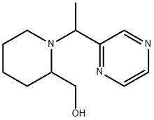 [1-(1-吡嗪-2-基-乙基)-哌啶-2-基]-甲醇 结构式