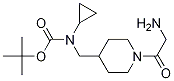 [1-(2-AMino-acetyl)-piperidin-4-ylMethyl]-cyclopropyl-carbaMic acid tert-butyl ester 结构式