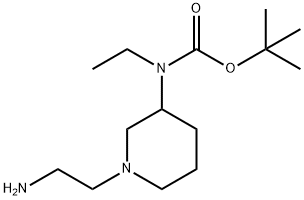 [1-(2-AMino-ethyl)-piperidin-3-yl]-ethyl-carbaMic acid tert-butyl ester 结构式