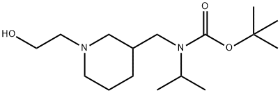 [1-(2-Hydroxy-ethyl)-piperidin-3-ylMethyl]-isopropyl-carbaMic acid tert-butyl ester 结构式