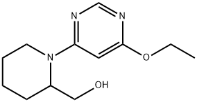 [1-(6-乙氧基-嘧啶-4-基)-哌啶-2-基]-甲醇 结构式