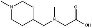 [Methyl-(1-Methyl-piperidin-4-ylMethyl)-aMino]-acetic acid 结构式