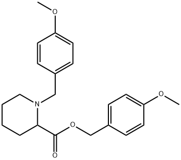 1-(4-甲氧基-苄基)-哌啶-2-羧酸4-甲氧基苄基酯 结构式