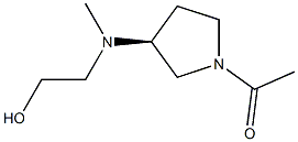 1-{(S)-3-[(2-Hydroxy-ethyl)-Methyl-aMino]-pyrrolidin-1-yl}-ethanone 结构式