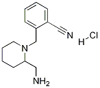 2-(2-氨基甲基-哌啶-1-基甲基)-苄腈盐酸盐 结构式
