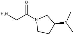 2-AMino-1-((S)-3-diMethylaMino-pyrrolidin-1-yl)-ethanone 结构式