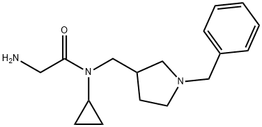 2-AMino-N-(1-benzyl-pyrrolidin-3-ylMethyl)-N-cyclopropyl-acetaMide 结构式