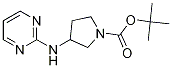 3-(嘧啶-2-基氨基)-吡咯烷-1-羧酸叔丁基酯 结构式