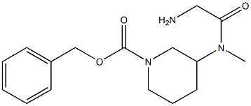 3-[(2-AMino-acetyl)-Methyl-aMino]-piperidine-1-carboxylic acid benzyl ester 结构式