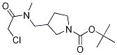 3-{[(2-Chloro-acetyl)-Methyl-aMino]-Methyl}-pyrrolidine-1-carboxylic acid tert-butyl ester 结构式